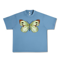 Pebble Blue Cabbage Butterfly Urban Heavy Tee - LillyAllenDesigns