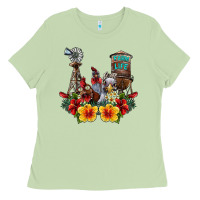 Matcha farm life chicken Ladies Tee - SublimationCraftShop