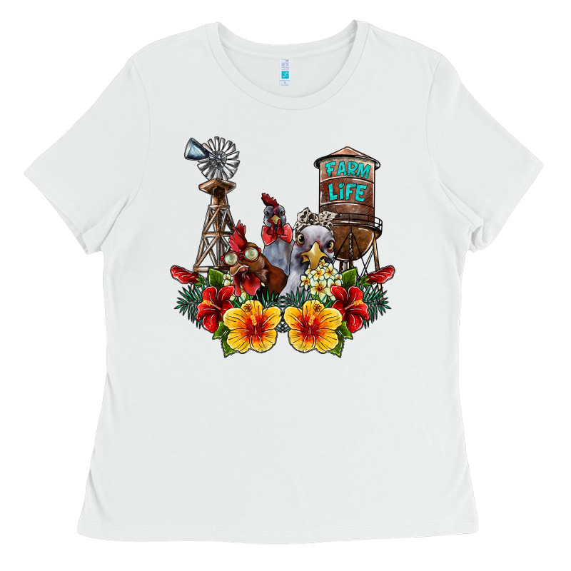 Farm Life Chicken Ladies Tee by SublimationCraftShop | Teevron