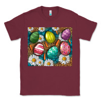 Burgundy Easter Eggs Tumbler Classic Tee - BundleAndBundleShop