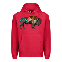 Cardinal gemstone bison Premium Hoodie - RanaPortraitStore