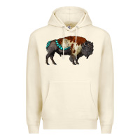 Sandshell gemstone bison Premium Hoodie - RanaPortraitStore