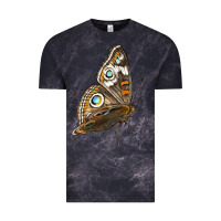 Cloud Black Flying Common Buckeye Butterfly Vintage Tee - LillyAllenDesigns