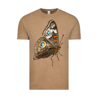 Vintage Coffee Flying Common Buckeye Butterfly Vintage Tee - LillyAllenDesigns