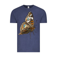 Vintage Denim Flying Common Buckeye Butterfly Vintage Tee - LillyAllenDesigns