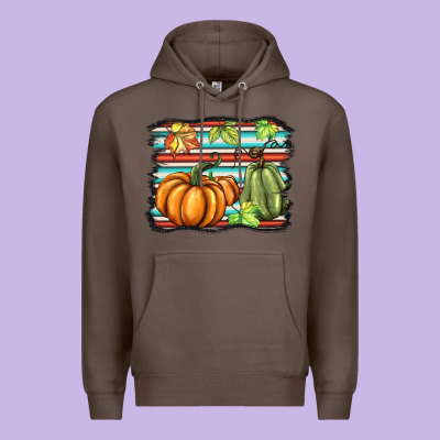 Fall Pumpkin  Background Premium Hoodie Designed By Barkaloodesign