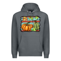 Rock fall pumpkin  background Premium Hoodie - BarkalooDesign