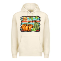 Tofu fall pumpkin  background Premium Hoodie - BarkalooDesign