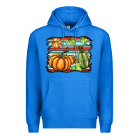 True Royal fall pumpkin  background Premium Hoodie - BarkalooDesign