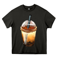 Asphalt Bobba cup Heavy Core Tee - FaDigitalArtStudio