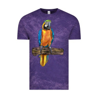 Cloud Purple blue throated macaw Vintage Tee - LillyAllenDesigns