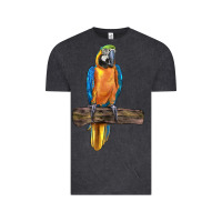 Vintage Black blue throated macaw Vintage Tee - LillyAllenDesigns