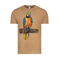 Vintage Camel blue throated macaw Vintage Tee - LillyAllenDesigns
