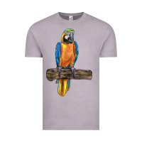 Vintage Zinc blue throated macaw Vintage Tee - LillyAllenDesigns