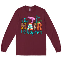 Burgundy the hair whisperer Long Sleeve Tee - Artiststas