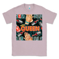 Lilac nail queen hand and polish with lights and leopard seamless pattern bb Classic Tee - BundleAndBundleShop