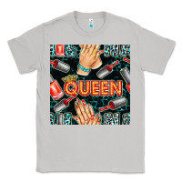 Moon Dust nail queen hand and polish with lights and leopard seamless pattern bb Classic Tee - BundleAndBundleShop