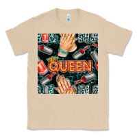 Mushroom nail queen hand and polish with lights and leopard seamless pattern bb Classic Tee - BundleAndBundleShop