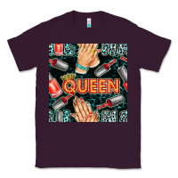 Plum nail queen hand and polish with lights and leopard seamless pattern bb Classic Tee - BundleAndBundleShop