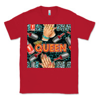 Red nail queen hand and polish with lights and leopard seamless pattern bb Classic Tee - BundleAndBundleShop