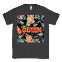 Smoke nail queen hand and polish with lights and leopard seamless pattern bb Classic Tee - BundleAndBundleShop