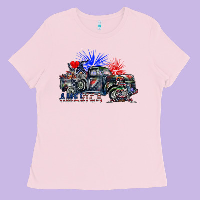 America Ladies Tee Designed By Sublimationcraftshop