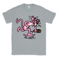 Heather Grey pink panther Classic Tee - linhVisuals