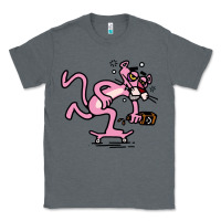 Charcoal Heather pink panther Classic Tee - linhVisuals