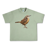Oil Green Ccarolina Wren Urban Heavy Tee - LillyAllenDesigns
