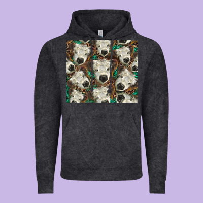 White Scottish Calf Vintage Hoodie Designed By Barkaloodesign