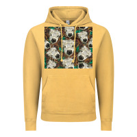Vintage Mustard white Scottish calf Vintage Hoodie - BarkalooDesign