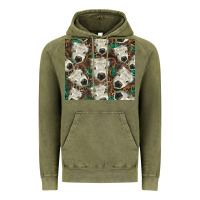 Vintage Olive white Scottish calf Vintage Hoodie - BarkalooDesign