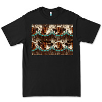 Black Longhorn Cow Pattern Premium Tee - CowhideDigitalArt