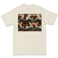 Bone Longhorn Cow Pattern Premium Tee - CowhideDigitalArt