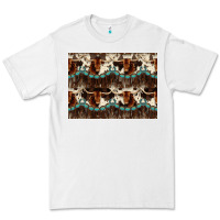 White Longhorn Cow Pattern Premium Tee - CowhideDigitalArt