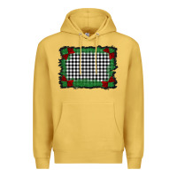 Antique Gold christmas black and white background Premium Hoodie - BarkalooDesign