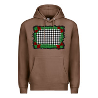 Chestnut christmas black and white background Premium Hoodie - BarkalooDesign