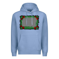 Colony Blue christmas black and white background Premium Hoodie - BarkalooDesign