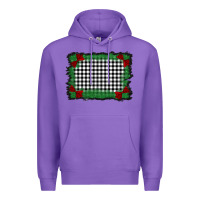 Purple christmas black and white background Premium Hoodie - BarkalooDesign