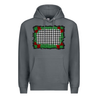 Rock christmas black and white background Premium Hoodie - BarkalooDesign