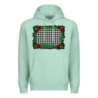 Seafoam christmas black and white background Premium Hoodie - BarkalooDesign