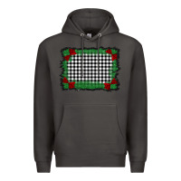 Smoke christmas black and white background Premium Hoodie - BarkalooDesign