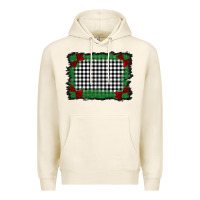 Tofu christmas black and white background Premium Hoodie - BarkalooDesign