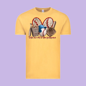 Take Me Out To The Ballgame Vintage Tee Designed By Racoondesign