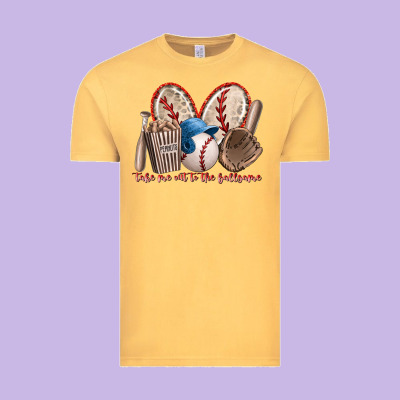 Take Me Out To The Ballgame Vintage Tee Designed By Racoondesign