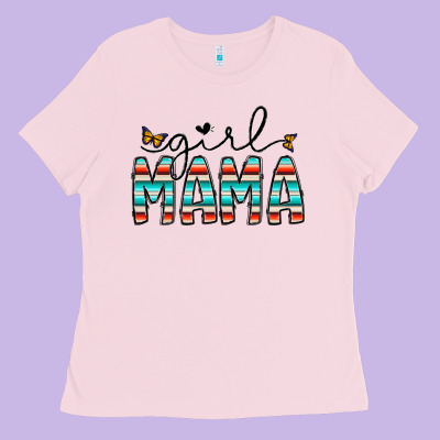 Girl Mama Ladies Tee Designed By Cowhidedigitalart