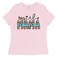Bubblegum Pink girl mama Ladies Tee - CowhideDigitalArt