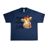 Navy heifer's be trippin' charolais cow Urban Heavy Tee - RanaPortraitStore