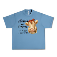 Pebble Blue heifer's be trippin' charolais cow Urban Heavy Tee - RanaPortraitStore
