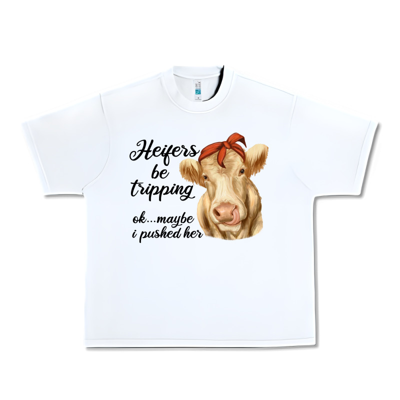 Heifer's Be Trippin' Charolais Cow Urban Heavy Tee by RanaPortraitStore | Teevron